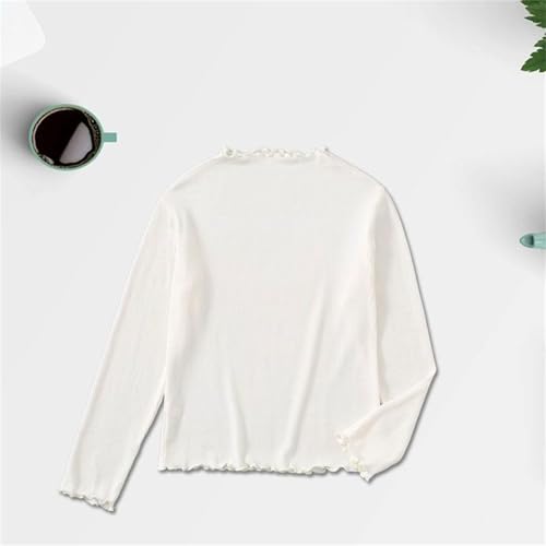 Girls Boys Basic Solid Long Sleeve Shirts Toddler Kids Ruffle Sleeve Casual Soft Pullover Tops Fall Winter Warm Outfits3