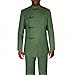African Suits for Men Classic Fashion 2 Piece Set Dashiki Party Wedding Evening Slim Fit Outfits TR50 Army Green Medium