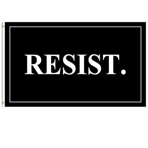 Black Resist Flag 3x5 Feet