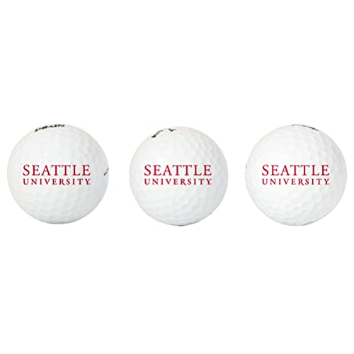 Desert Cactus Seattle University Golf Balls 3 Pack Full Color Golf Ball (Design B)