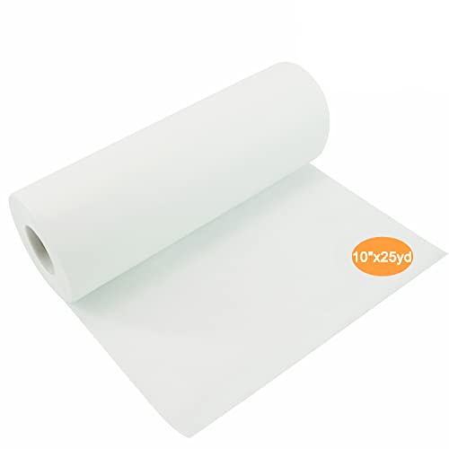 New brothread Tear Away Machine Embroidery Stabilizer Backing 10 x25 Yd (25cmx23M) roll - Medium Weight 50gm (1.8oz) - Cut into Variable Sizes - for Machine Embroidery and Hand Sewing