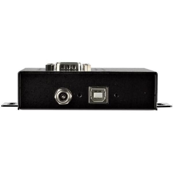 Image of StarTech 4-Port Serial Hub USB to RS232 /RS485 /RS422 Adapter (ICUSB234854I) | Industrial USB 2.0 to DB9 Serial Converter Hub, Din Rail Mountable Metal Serial Hub, IP30 Rated, 15kV ESD Protection