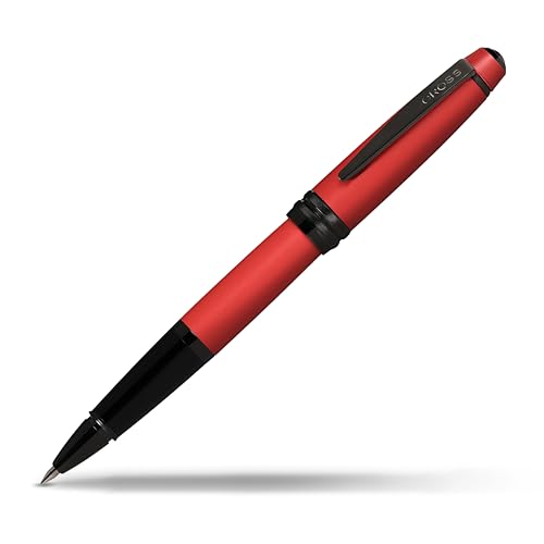 Image of Cross Bailey Matte Red Refillable Rollerball Pen ? Medium Point, Black Ink, Presented in a Premium Gift Box