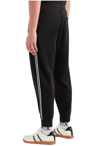 Armani Exchange Men's Signature Logo Stretch Poly Viscose Jogger Pants2