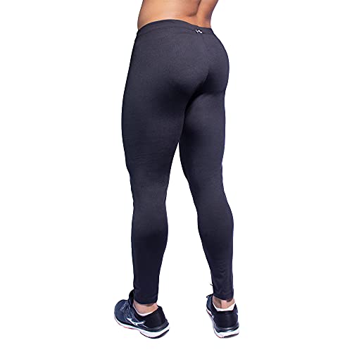 Calça Legging Masculina Flanelada (Preto, G)