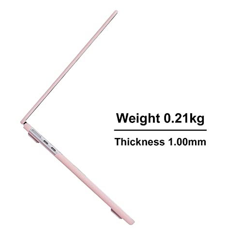 Image of EooCoo Case Compatible with MacBook Air 15 inch M5 2026 2025-2023 Release M4 M3 M2 Model A3448 A3241 A3114 A2941, Plastic Hard Shell Case & Keyboard Cover & Screen Protector, Pink