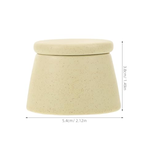 Vaso cerámico con tapa para mezcla de esmalte de uñas miniatura 2