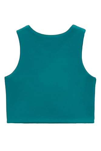 Image of Lilax Girls' Double Lined Sleeveless Basic Crop Tank Top