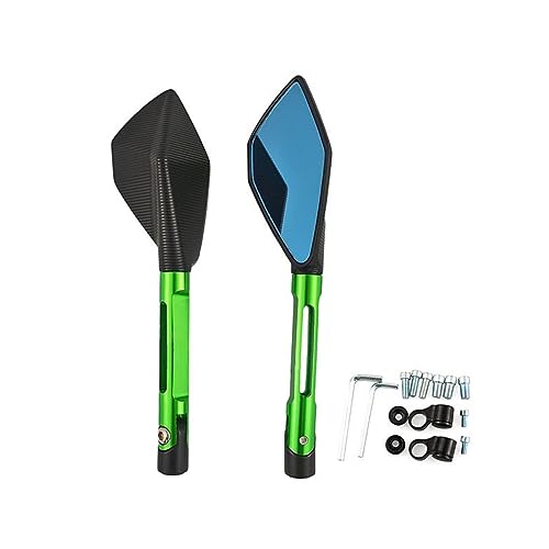 に適合する ドゥカティ に適合する モンスター 400/600/900/1100 M400 M900 S4R S4RS S2R 695 S DS ユニバーサルオートバイバックミラーサイドミラー(A-green)