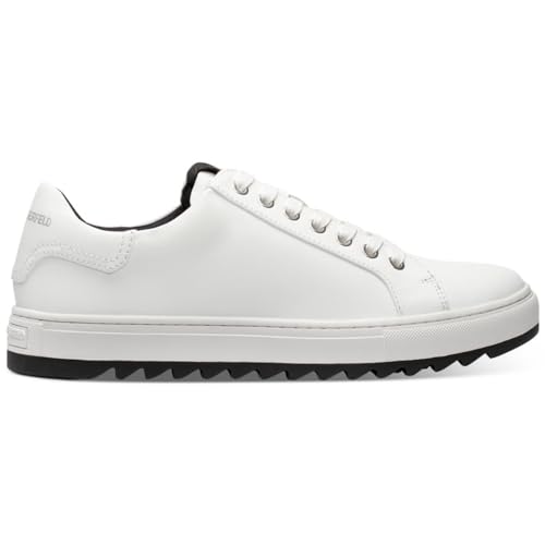 Image of Karl Lagerfeld Mens Leather Two Tone Sole Sneaker