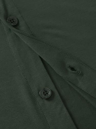 Image of Latuza Men's Viscose Pajama Top Button Up Sleep Shirt