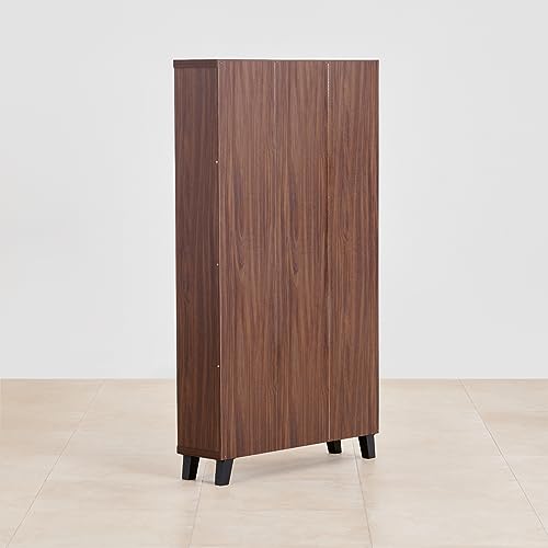 Image of Home Centre Engineered Wood Roger 20 Pair Shoe Rack - Brown, 1196 X 400 X 1050 MM