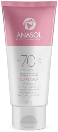 Anasol - Protetor Solar Facial FPS 70 Clareador 60g