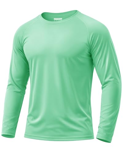 Image of Boladeci Men's UPF 50+ Sun Protection UV SPF Shirts Long Sleeve Lightweight Quick Dry Swim T-Shirts Rash Guard