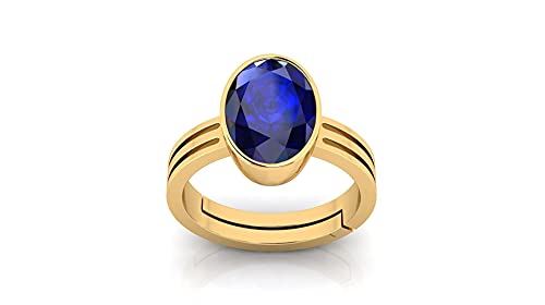 Bague saphir bleu Neelam plaqué or : finis les bijoux ternes, optez pour le S