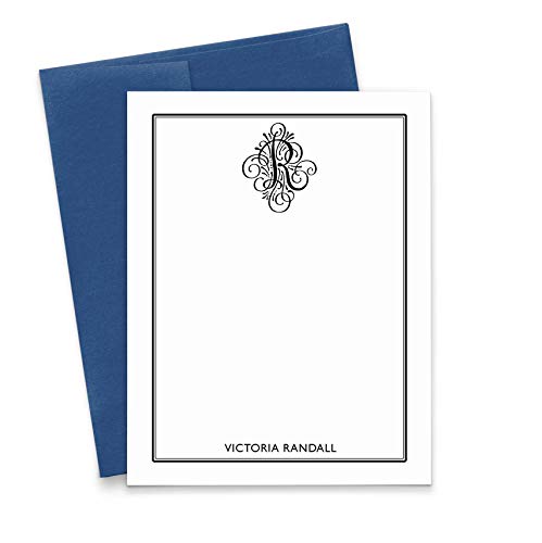 Monogram Stationary Set, Personalized Stationery Set, Personalized Monogram Stationery Set, Monogrammed Stationary Set, Your Choice of Colors and Quantity