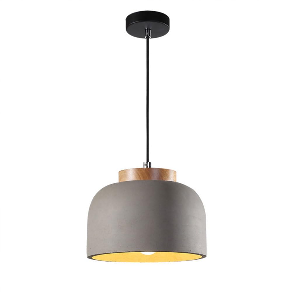 Lámpara colgante de cemento gris ajustable iluminación de suspensión minimalista nórdica