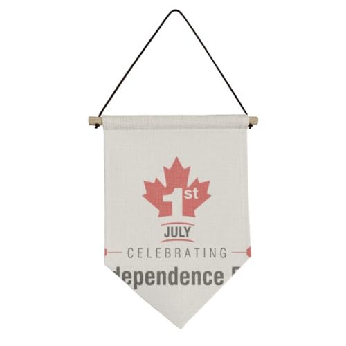 Drapeau fête de l'indépendance du Canada en toile pour éviter les plis de décoration