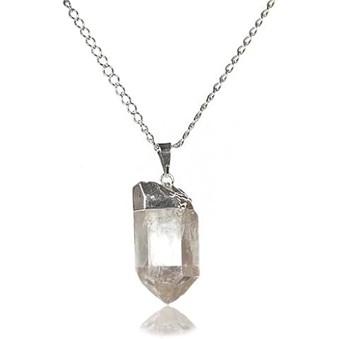 British Fossils Clear Quartz Pendant Necklace Cover