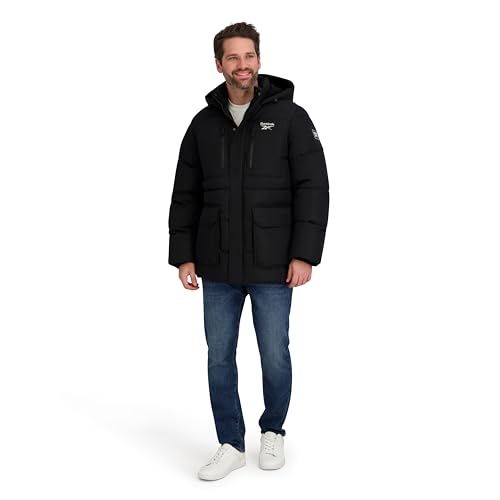 Image of Reebok Men's Puffer Parka Heavyweight Jacket