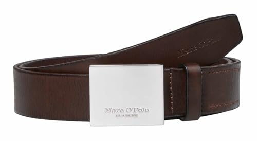 Ceinture Marc O'Polo Arru en cuir marron fin W110 pour sublimer votre costume