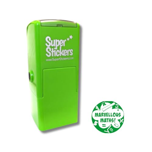 Tampon pour enseignant de mathématiques encre verte auto-encreur 23mm