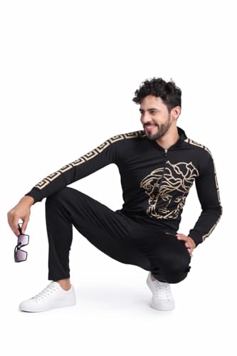 Image of YELLOW TREE Fabulous Polyester Printed Tracksuit For Men(TRKST-06)