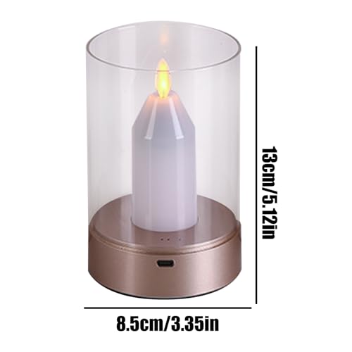 Veilleuse rechargeable tactile avec 3 niveaux de luminosité réglables