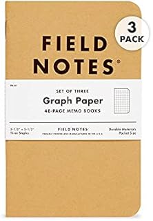 Field Notes Memo Book - Graph (Pack of 3)