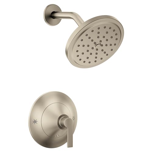 Moen TS2202BN Doux Posi-Temp Shower Only Kit, Valve Required, Brushed Nickel