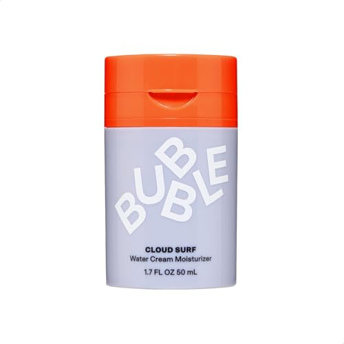 Bubble Skincare Cloud Surf Water Cream Moisturizer - Mattifying & Hydrating Moisturizer for Oily Skin - Lightweight Travel Face Moisturizer to Help Minimize Pores - Normal to Combination Skin (50ml)