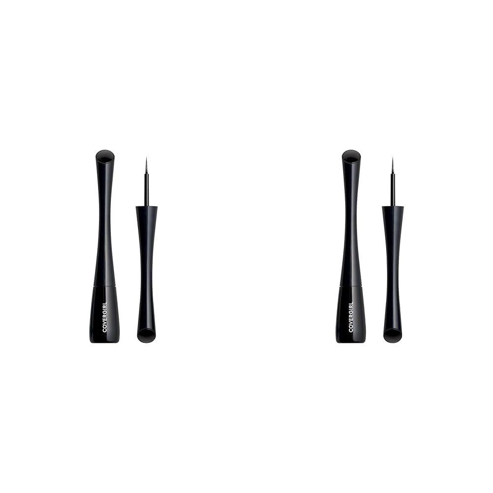 COVERGIRLGet In Line Liquid Eyeliner, Black Vinyl, 0.08 Fl oz (Pack of 2)