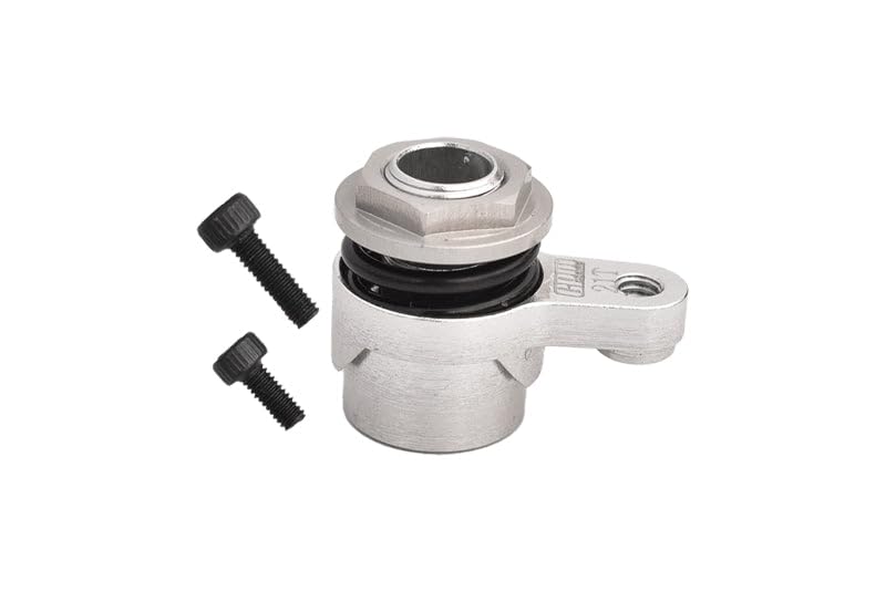 7075 Aluminum Alloy 21T Servo Saver Set Horn with Built-in Spring for Arrma 1/18 Granite GROM MEGA 380 Brushed 4X4 Monster Truck ARA2102 Upgrade Parts - Silver