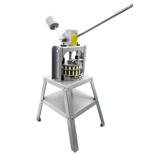 EQCOTWEA 36PCS Commercial Manual Dough Divider Cutter 304 Stainless Steel Vertical Dough Portioner for Bakery/Pizza No Electricity 30g-155g/Piece Heavy-Duty Cast Iron & Steel Construction