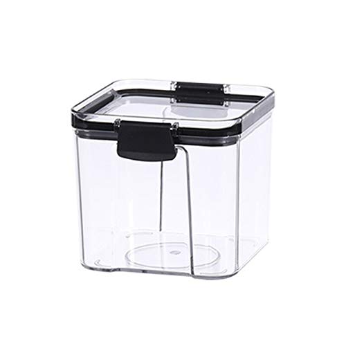 Boîte de rangement pour réfrigérateur, boîte de rangement transparente scellée pour aliments et céréales de cuisine, récipient de réfrigérateur carré pour noix, collations (700 ml