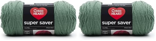 Image of Red Heart Super Saver Yarn, Light Sage (Pack of 2)