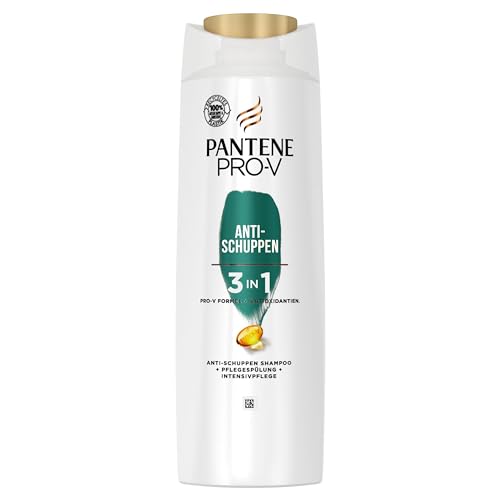 Pantene Pro-V Anti-Schuppen 3-In-1 Shampoo + Pflegespülung + Intensivpflege, Pro-V Formel + Antioxidantien, Für alle Haartypen, 400ML