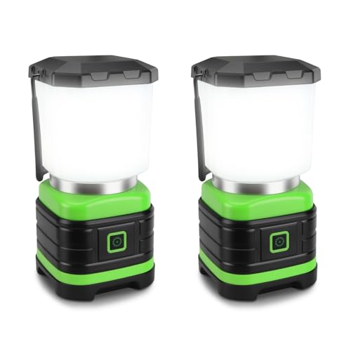 EXTRASTAR 2 PCS Camping Lantern, Lanterns for Power Outages, 260