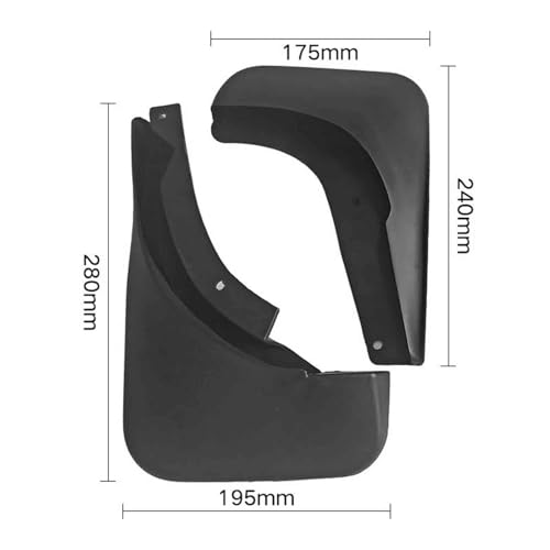 Guardabarros para coche VW Sagitar Jetta A5 2008-2011: Kit de protección automotriz completo 4