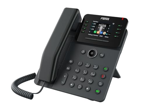 Teléfono Fanvil V62G con 12 líneas LCD negro miniatura 3