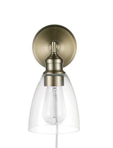 Get Discount 70% Price Amazon Brand – Stone & Beam Contemporary Wall Sconce with Plug-In or Hardwire Options, Vintage Edison Bulb Included, 10.6"H, Matte Brass Get Discount 70% Price Amazon Brand – Stone & Beam Contemporary Wall Sconce with Plug-In or Hardwire Options, Vintage Edison Bulb Included, 10.6"H, Matte Brass