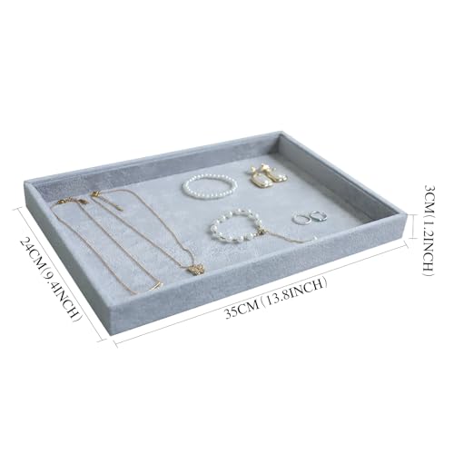 Image of Wudygirl Jewelry Tray Organizer Bracelet Watch Storage Showcase Stackable Tray for Drawers