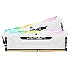 Corsair VENGEANCE RGB PRO SL DDR4 32GB (2x16GB) 3600MHz CL18 Intel XMP 2.0 AMD Ryzen iCUE Compatible Computer Memory – White (CMH32GX4M2D3600C18W)