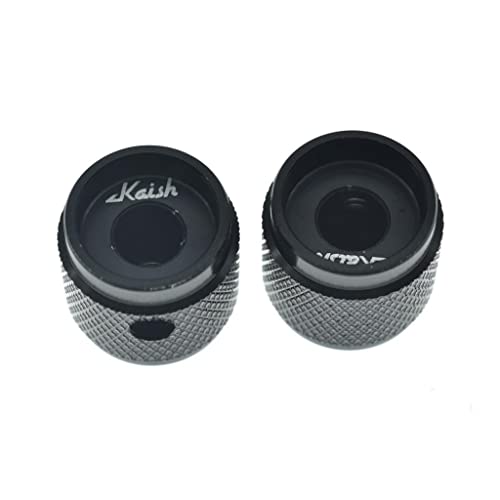 Lot de 4 boutons de potentiomètre universels en aluminium pour guitare, basse, pédale d’effet, ampli Noir 17 mm de… - Les Beatles, Paul McCartney, John Lennon, RIngo Starr, George Harrison Lot de 4 boutons de potentiomètre universels en aluminium pour guitare, basse, pédale d'effet, ampli Noir 17 mm de… – Image 6