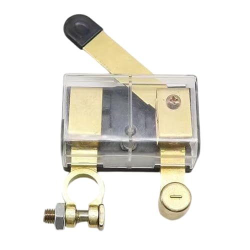 250A 12V/24V�o�b�e���[�ؒf�X�C�b�`�́A�ɒ[�ȋC�ۏ����̂��߂̔ے肳�ꂽ�^�[�~�i���d���A�C�\���[�^�̏㕔�|�X�g�ŃX�C�b�`��ؒf���܂�