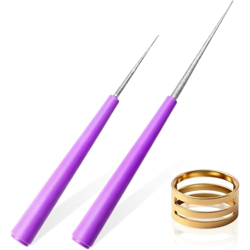 Ounfhtrttk Herramientas para Escariar Cuentas para Hacer Joyas con 1 Anillo Abierto, Ampliador de Agujeros con Punta para Abalorios.