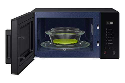 Image of Samsung 23 L Solo Baker Series Microwave Oven (MS23T5012UK /TL, Black, With Steamer Bowl)