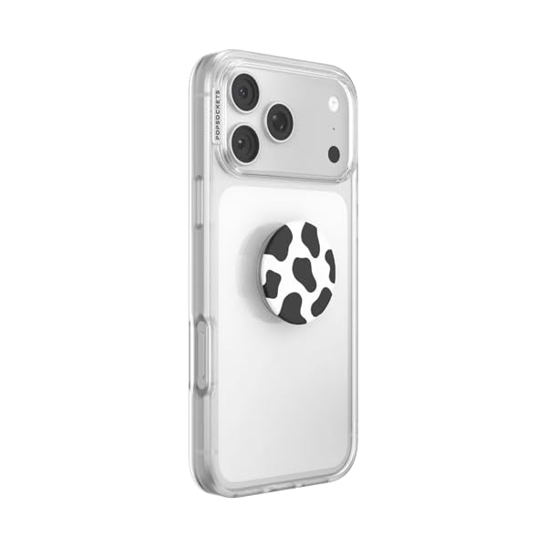 Image of PopSockets Adhesive Phone Grip, Holder- Cow Print