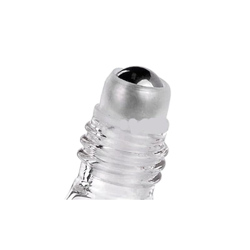 Roll On Flasche 5 Stück 10 ml nachfüllbare Parfümflaschen-Rollenflaschen for ätherische Öle, Fläschchen, leere Probenrolle