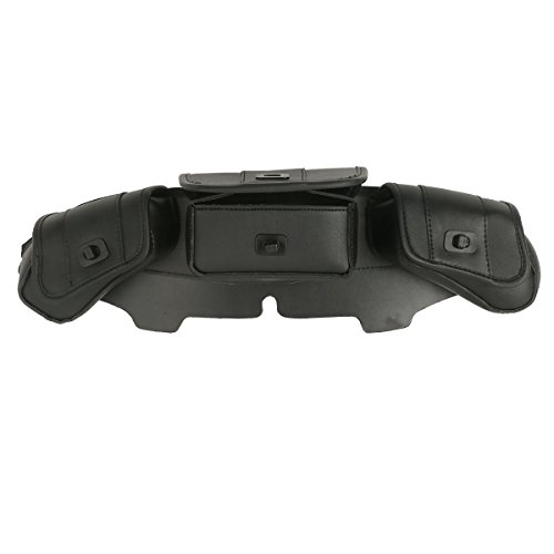 Bolso para parabrisas de motocicleta SLMOTO, alforja con 3 compartimentos, negro, compatible con Harley Touring Electra Glide, Street Glide y Tri Glide (1996-2013) miniatura 4